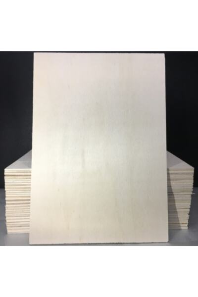 mobilreyon - Kavak Kontraplak , 5 Adet 4 Mm B4 ( 25x35 Cm ) Ahşap Yakma Dağla...