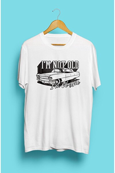 ZOKAWEAR Nu sunt bătrân, sunt tricou unisex imprimat cu design clasic de mași...