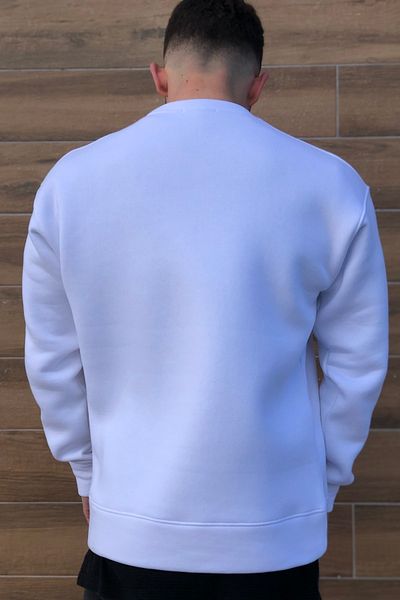 MBEY1989 Hanorac alb oversize - Unisex