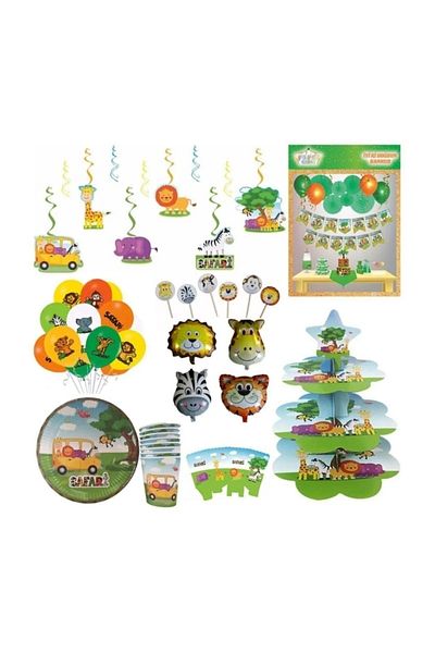 DÜVENCİ TİCARET Safari Party Birthday Set