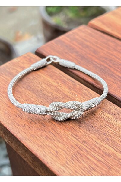 KAZZAZE Gemici Düğümü Gümüş Kazaziye Bileklik