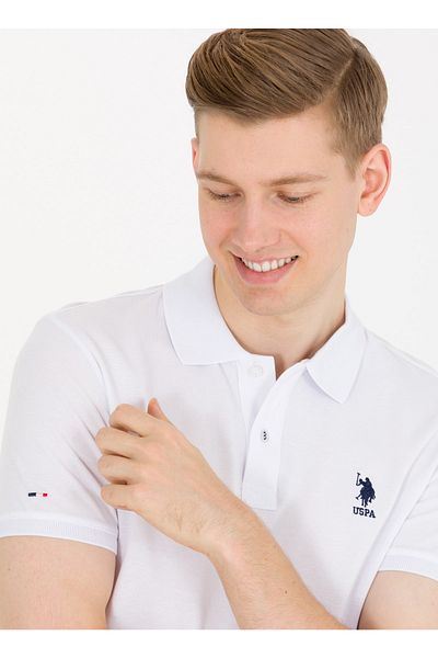 U.S. Polo Assn. Πόλο μπλουζάκι, Xs, Λευκό