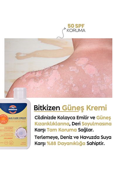 BİTKİZEN Collagen Sunscreen Anti-Blemish 50+ Factor High Protection All Skin 150 ml