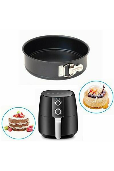 KanyonGrup Airfryer Kek Kalıbı,teflon Kelepçeli Airfryer Pasta Kek Ekmek Kalı...