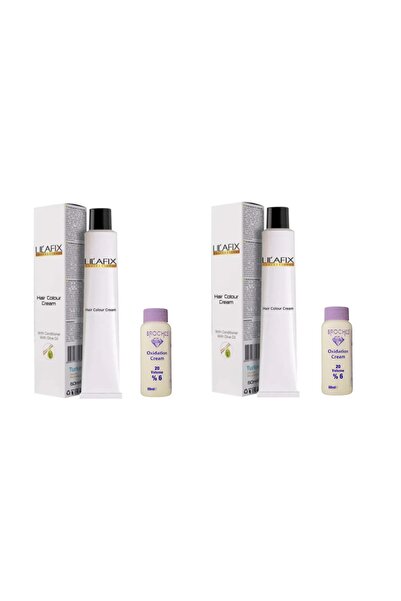 Lilafix Saç Boyası 7/11 Yoğun Küllü Kumral & Broches 20 Volume %6 Oksidan 60m...
