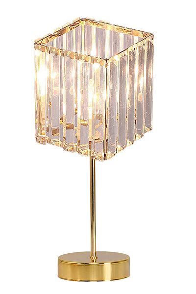 EvLight Double Table Lamp Crystal Glass Lampshade