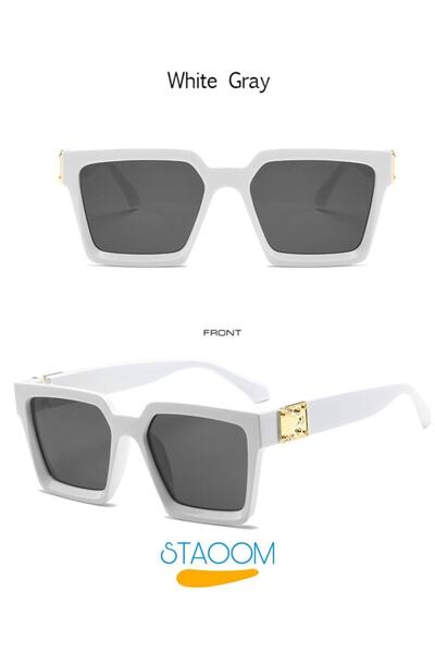 STAOOM Gold Detailed Unisex Stylish Sunglasses
