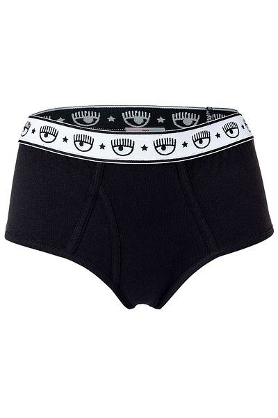 CHIARA FERRAGNI Damen Slip 2er Pack - Slips, Cotton Stretch, Logobund, uni