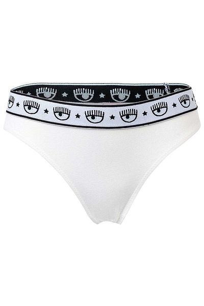 CHIARA FERRAGNI Damen Brazilian Slip 2er Pack - Slip, Cotton Stretch, Logobund, uni