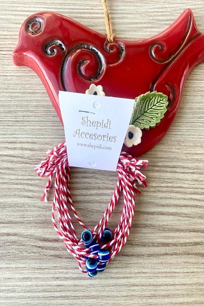 Shepidi 10-Piece Handmade Martenchia with Evil Eye Beads