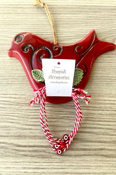 Shepidi 5-Piece Red Evil Eye Beaded Marteniçka