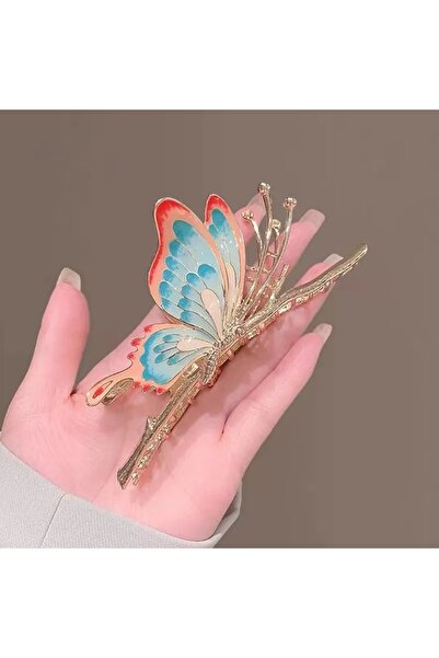 GÜLPEŞE مشبك مزلاج معدني ذهبي من Mineli Kelebek، مشبك على شكل مقبض