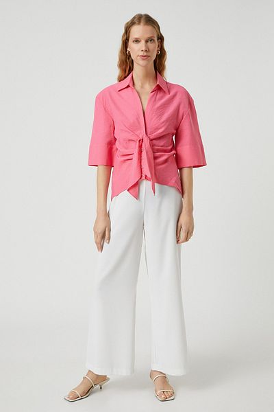 Koton Women's Pink Shirt 2SAK60267UW