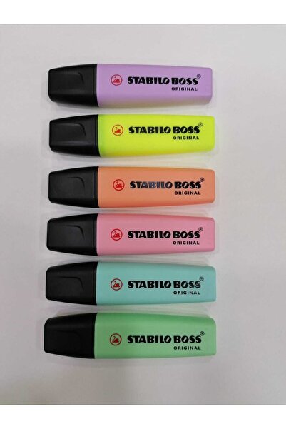stabilio Stabilo Boss Original Fosforlu Kalem 6'lı Set