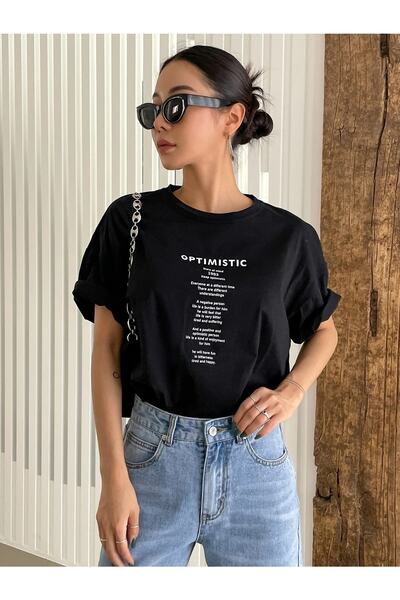 mercoledi Oversize T-shirt Optimistic Printed