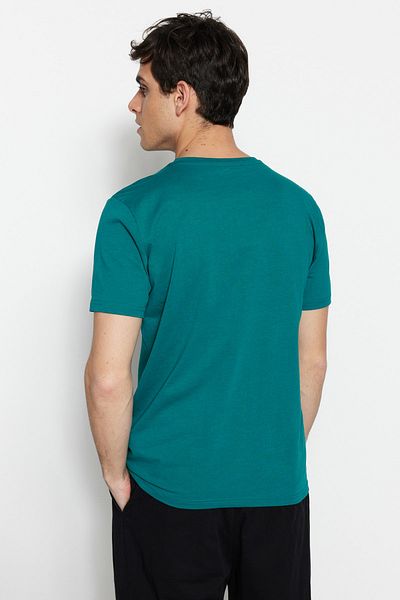 Trendyol Collection Benzínové základní tričko s krátkým rukávem Regular Fit TMNSS22TS0271