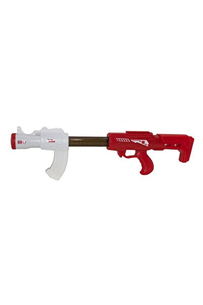 Erzi Oyuncak Top Atan Tüfek 50 cm 8 Adet Sünger Top Kırmızı
