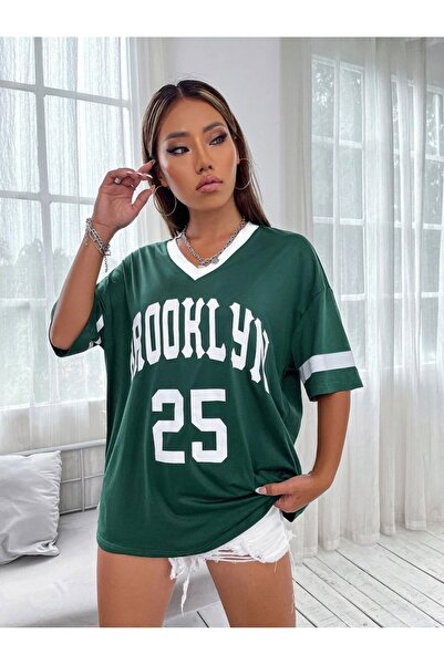 Machetta Μπλουζάκι με λαιμόκοψη με λαιμόκοψη Brooklyn 25 με στάμπα Oversize