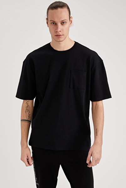 DeFacto Oversize Fit Crew Neck Basic T-Shirt