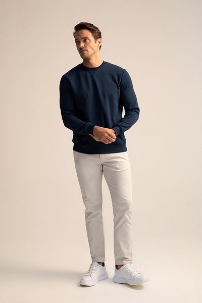 DeFacto Regular Fit Crew Neck Basic βαμβακερό φούτερ