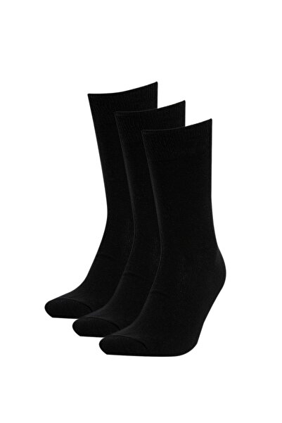 DeFacto Men's Cotton 3-Piece Long Socks T9595azns