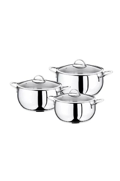 OMS 1117 Globe Cookware Set 3 Pieces 16-18-20 Cm