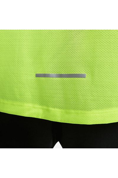 Nike Dri Fit Miler Men's Green Running Sports T-shirt Cu0326-702