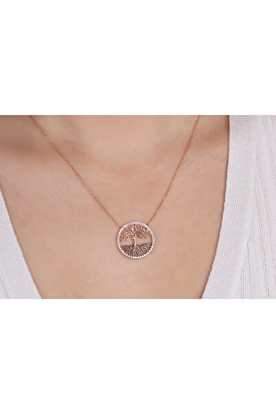 Glorria Kadın Gümüş Hayat Ağacı Kolye DT0453