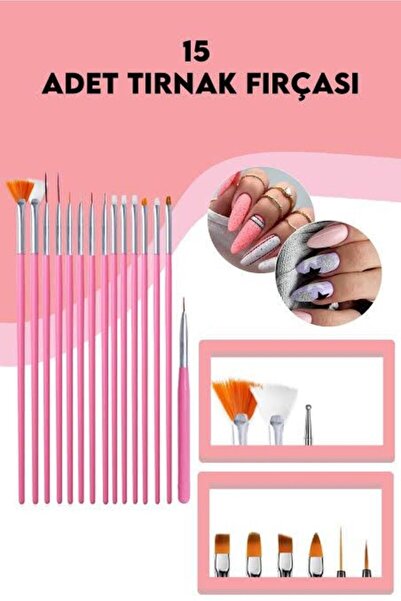 SİNKA Набір з 15 пензликів для декорування нігтів
