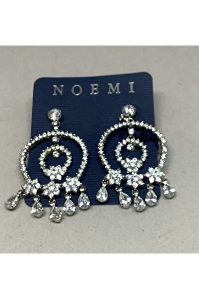 Noemi Zirkon Tasli gümüş küpe