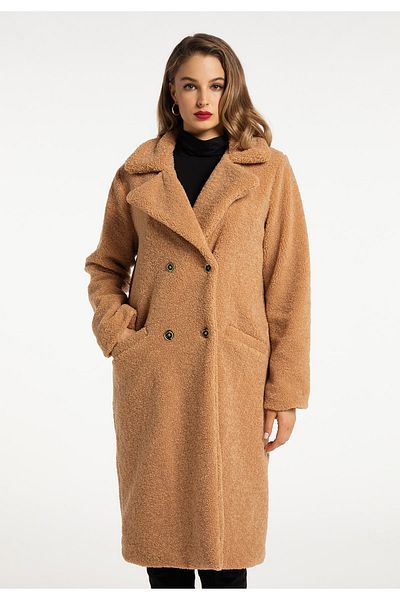 Faina Mantel aus Faux Shearling