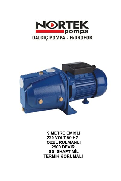 NORTEK POMPA Nortek Jsp 100 (1 HP SÜRTME FANLI SANTRIFUJ POMPA)