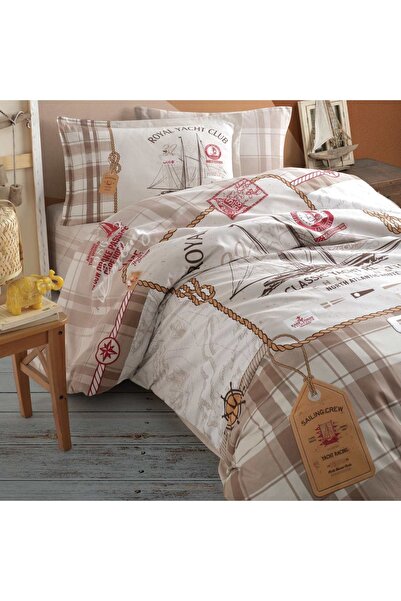 ŞENER HOME Sailor Sailing Patterned Children'S-Teenager's Room Single Duvet Cover Set - Clasy Rapala