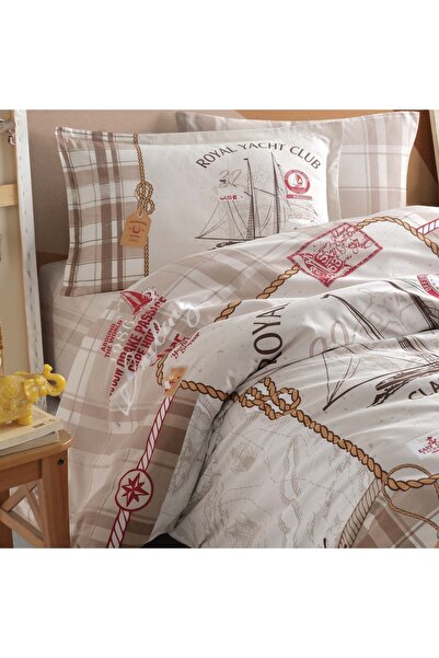 ŞENER HOME Sailor Sailing Patterned Children'S-Teenager's Room Single Duvet Cover Set - Clasy Rapala