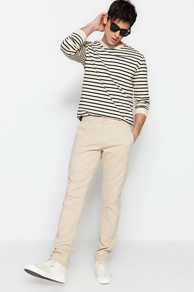 Trendyol Collection Stone Regular Fit Chino-Gabardine-Hose TMNSS23PL00032