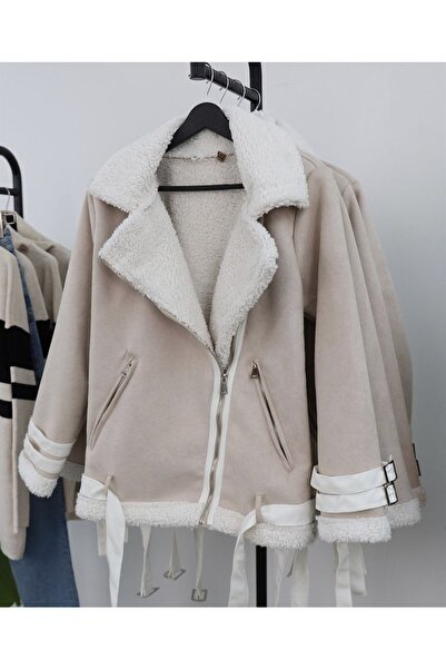 bella istanbul Kadın Ithal Süet Mont