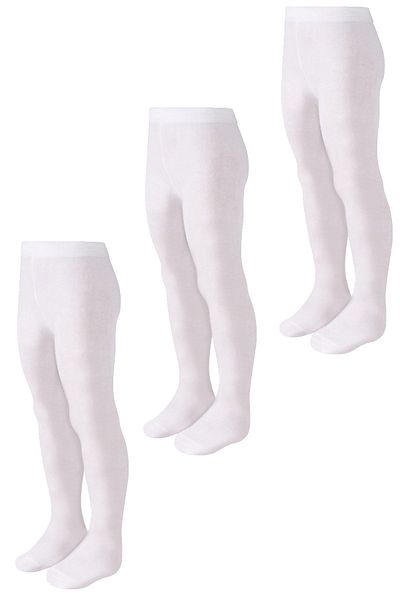 Bonny Silver Odor-Free Pantyhose Girl's White Silver Socks 3 Pack