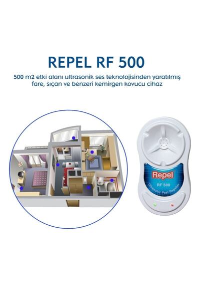Repel Fare Kovucu Sıçan Kovucu Süper Etki Rf 500