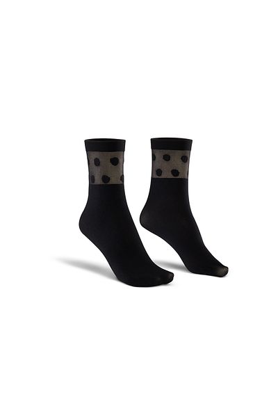 Bonny Silver Odor-Free Polka Socket Women's Mixed Silver Socks 3 Pack