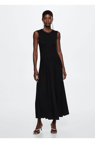 MANGO Woman Rochie tricotaj drapat