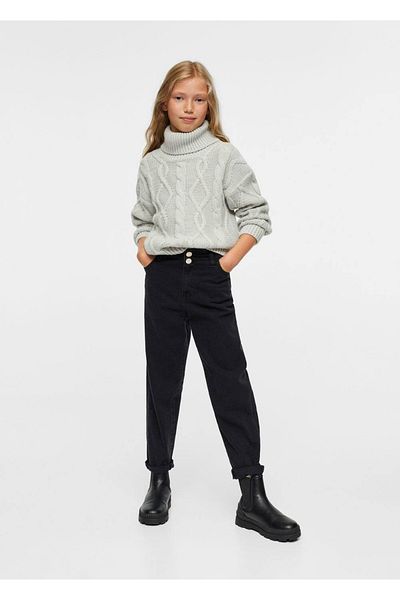 MANGO Kids Sweter z dzianiny sznurkowej