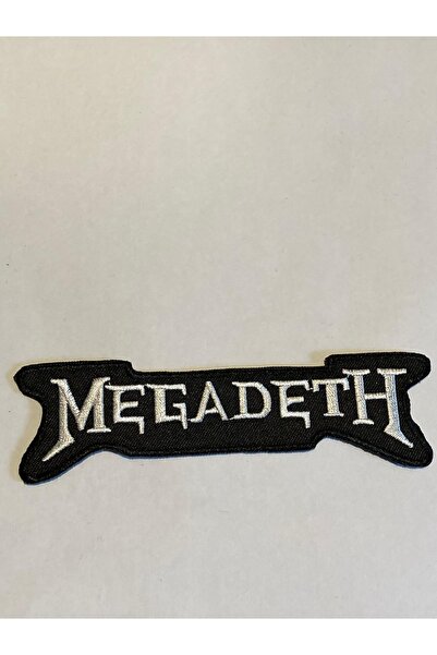 StüdyoÜmitTişört Megadeth Whıte Logo Patch-peç,arma,kot Yaması