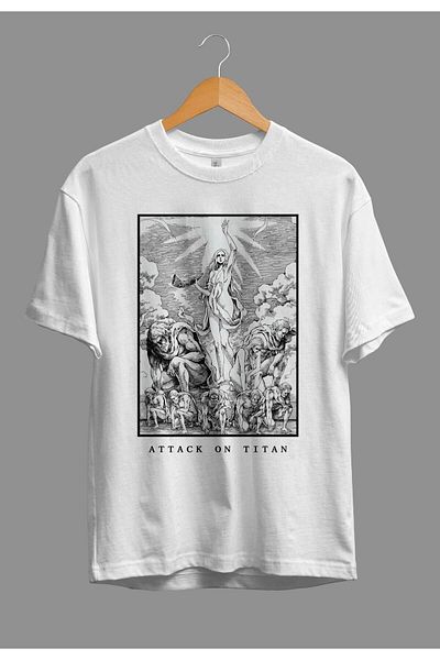 ZOKAWEAR Μπλουζάκι με τυπωμένο χαρακτήρα Anime Attack On Titan Rise of the Giants