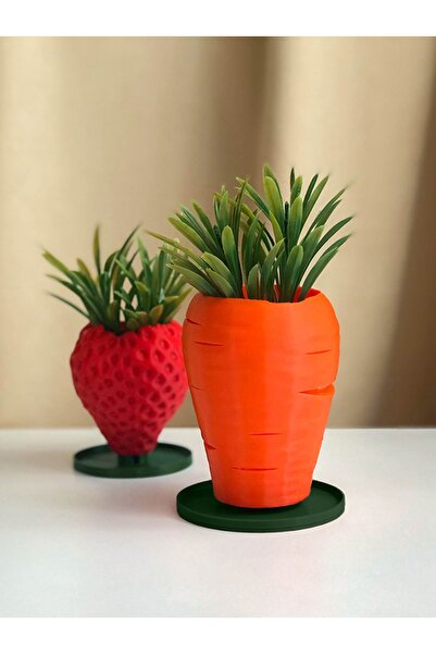 Alvina Atölye Havuç Sukulent Saksısı - 10cm - Bioplastik