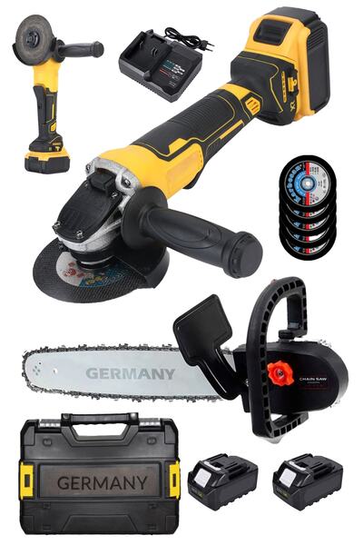 Germany Steel Profesyonel 128vf Büyük Boy Şarjlı Taşlama Makinesi 36v Ve Test...