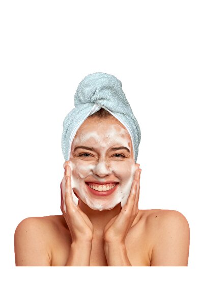 EGENİL Düğmeli Saç Kurulama Havlusu/ Bonesi