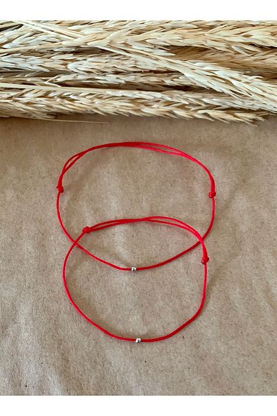 Atelier Çağla Red Lover Couple Rope Bracelet