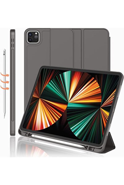 UnDePlus Apple Ipad Pro 11 1. 2. 3. 4. Nesil Kılıf Kalem Bölmeli Smart Case 2018-2022
