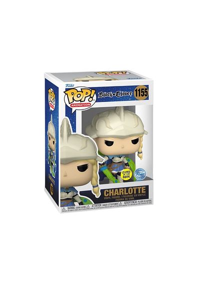 Funko البوب! شارلوت بلاك كلوفر إصدار خاص يتوهج في الظلام 1155