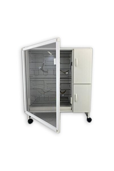 İstanbul Kafes Model Sultan Mslt02y-50t - Pvc Kuş Dolabı - Sultan Papağanı (MONTAJLI KURULU GÖNDERİM)